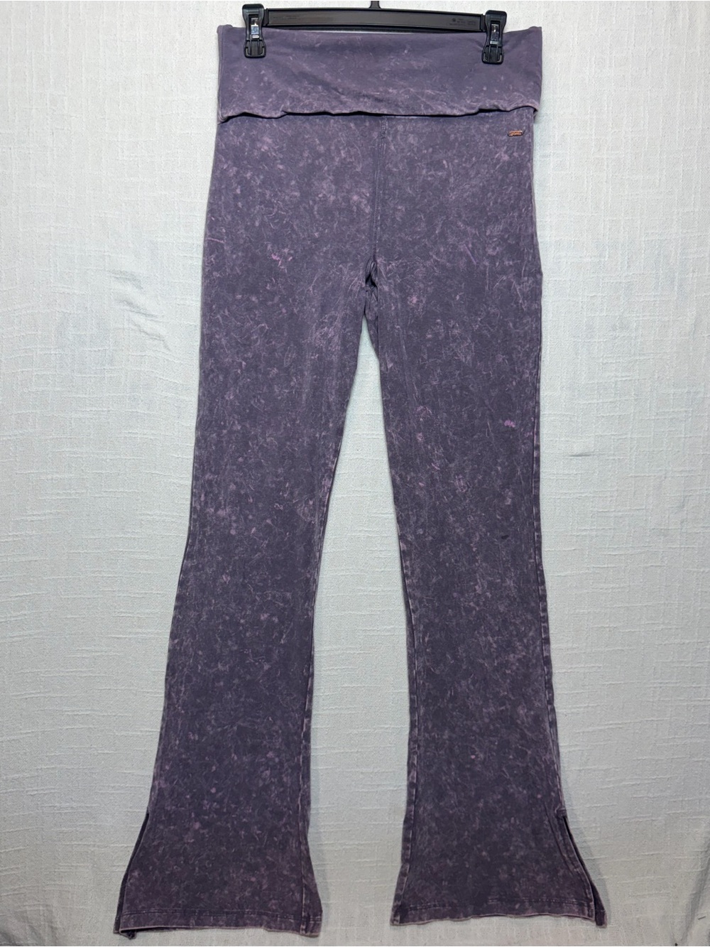 Pink Women's Purple High-Waist Flared Jeans size large